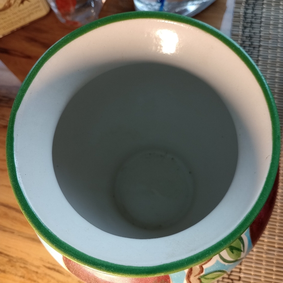 Zanesville Pottery Fioriware Apple Vase 7.5"H - Picture 3 of 5